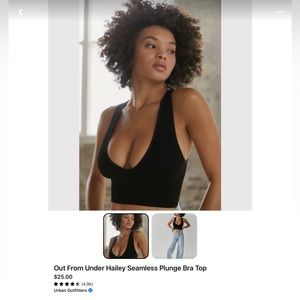Out From Under Hailey Seamless Plunge Bra Top